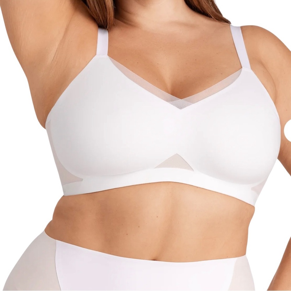 Honeylove CrossOver Bra White Large
